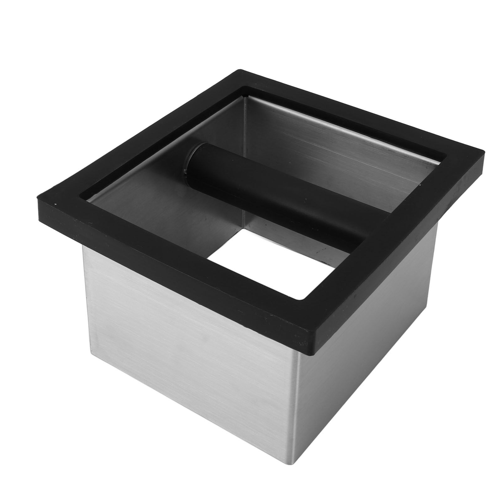 Coffee Knock Box Bottomless Stainless Steel Coffee Ground Knock Bin for Home view 12