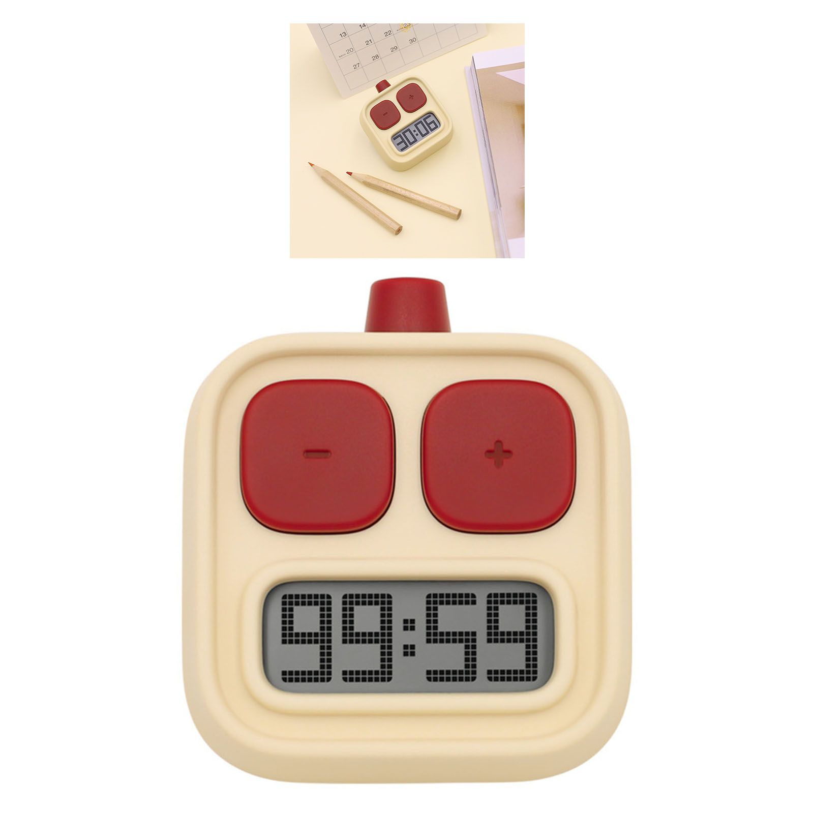 Digital Kitchen Timer LCD Display Robot Shaped Portable Countdown Timer for view 9