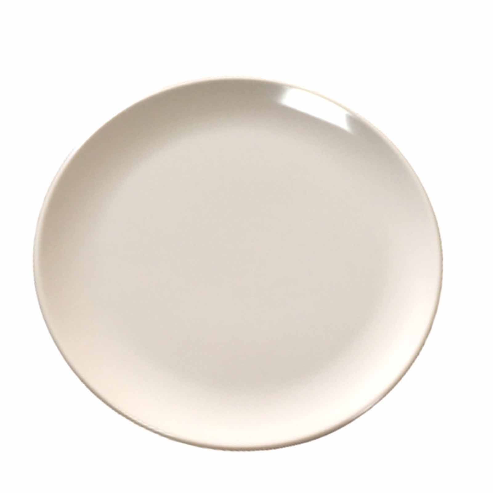 6in Round Fruit Plate Sturdy Drop Resistant Imitation Porcelain Bone Dish — image 1