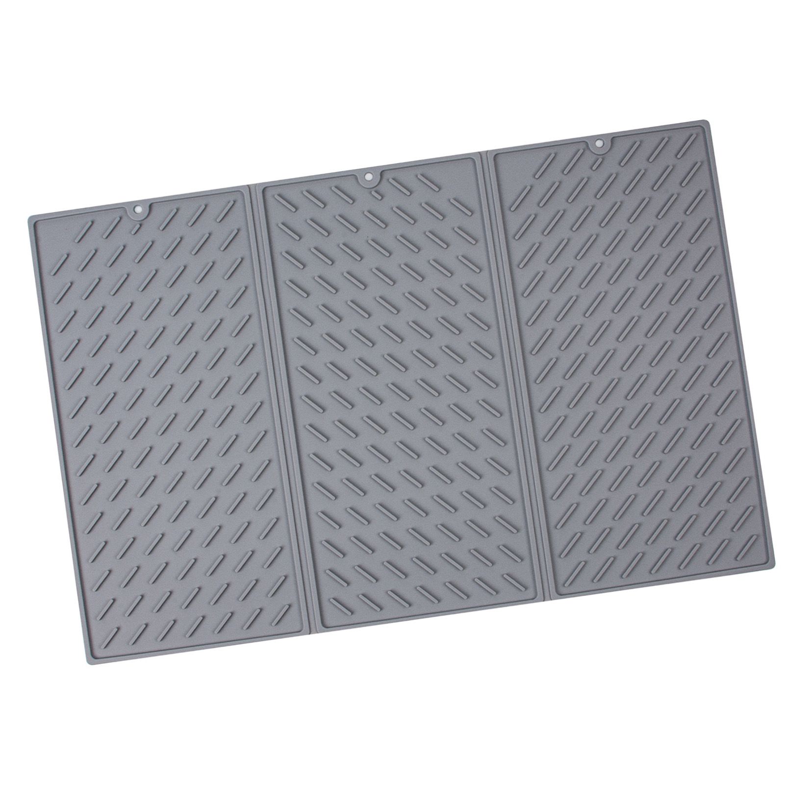 Silicone Dish Drying Mat Heat Resistant Trifold Non Slip Foldable Dish Drainer view 5
