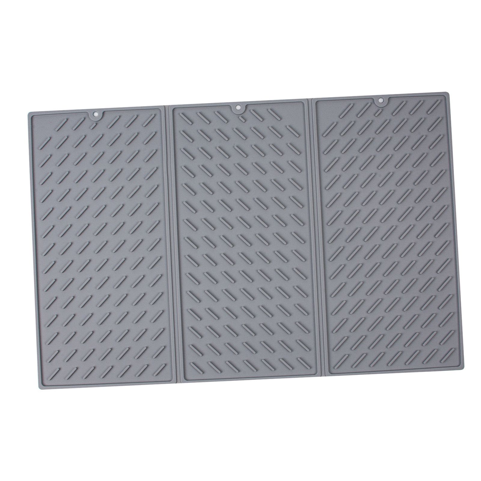 Silicone Dish Drying Mat Heat Resistant Trifold Non Slip Foldable Dish Drainer view 6