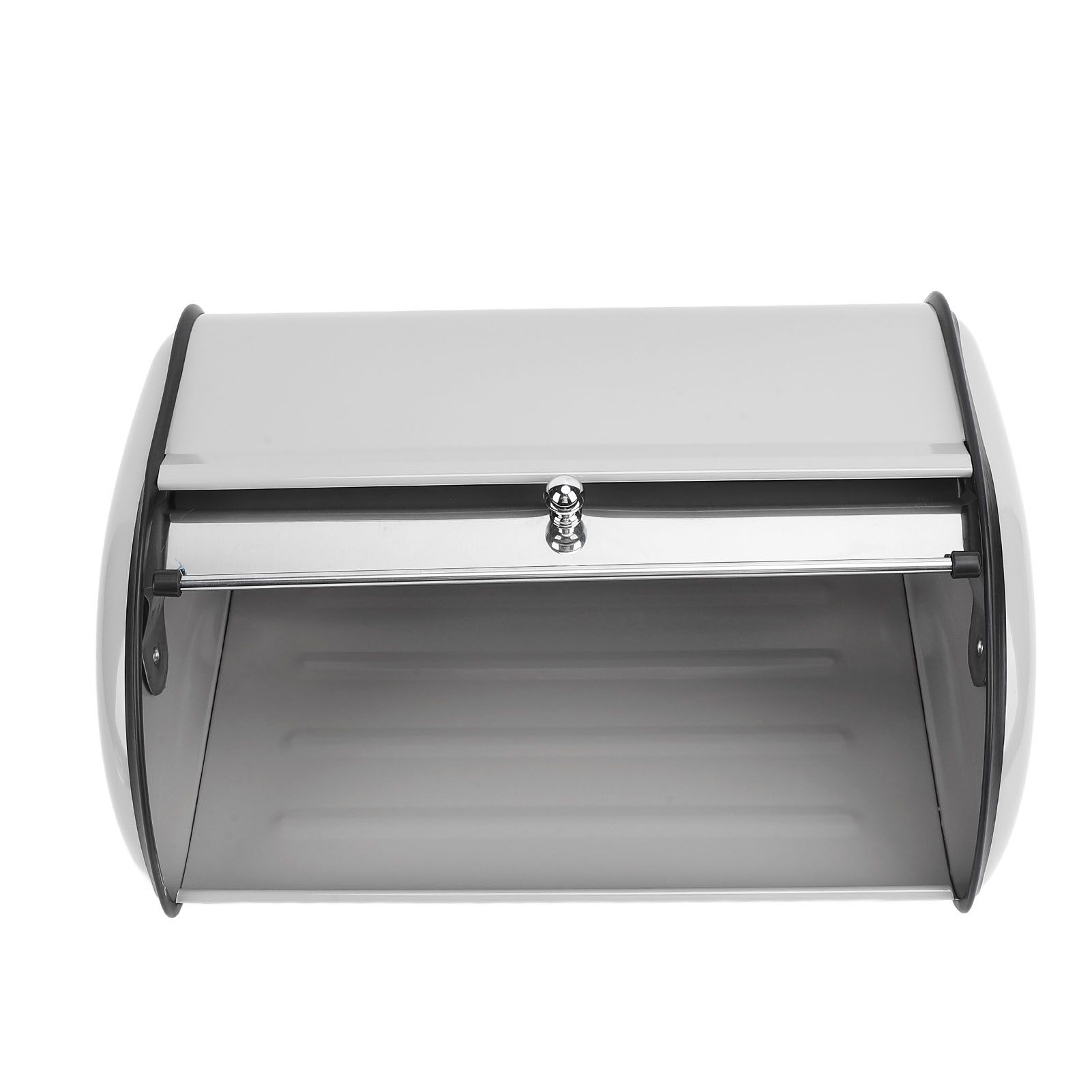Metal Bread Box Mirrored Iron Bread Storage Holder Keeper Container Bin with view 4