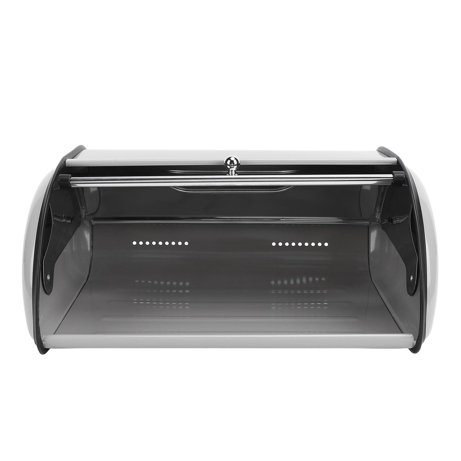 Metal Bread Box Mirrored Iron Bread Storage Holder Keeper Container Bin with view 9
