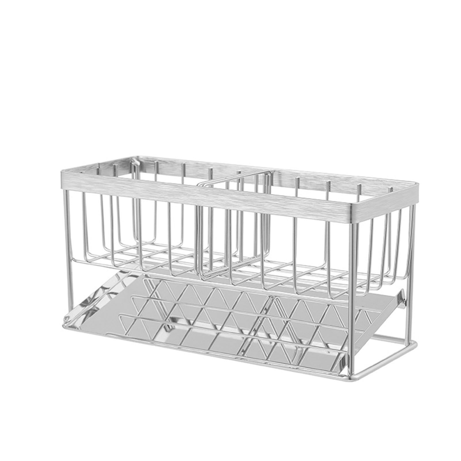 Sink Sponge Holder Versatile Stainless Steel Countertop Sponge Drain Rack view 3