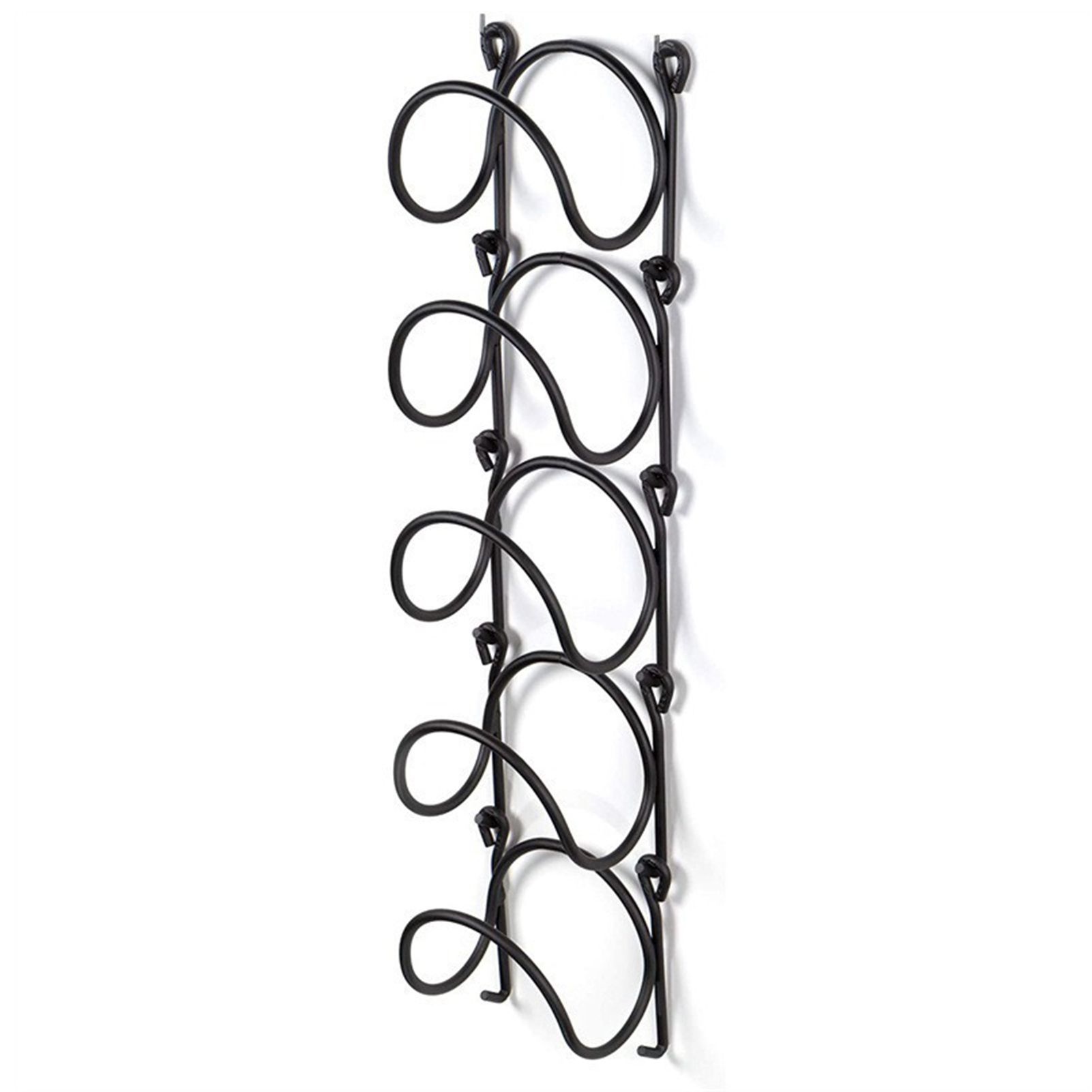 Wall Mounted Wine Rack Multipurpose Wrought Iron Towel Holder view 3
