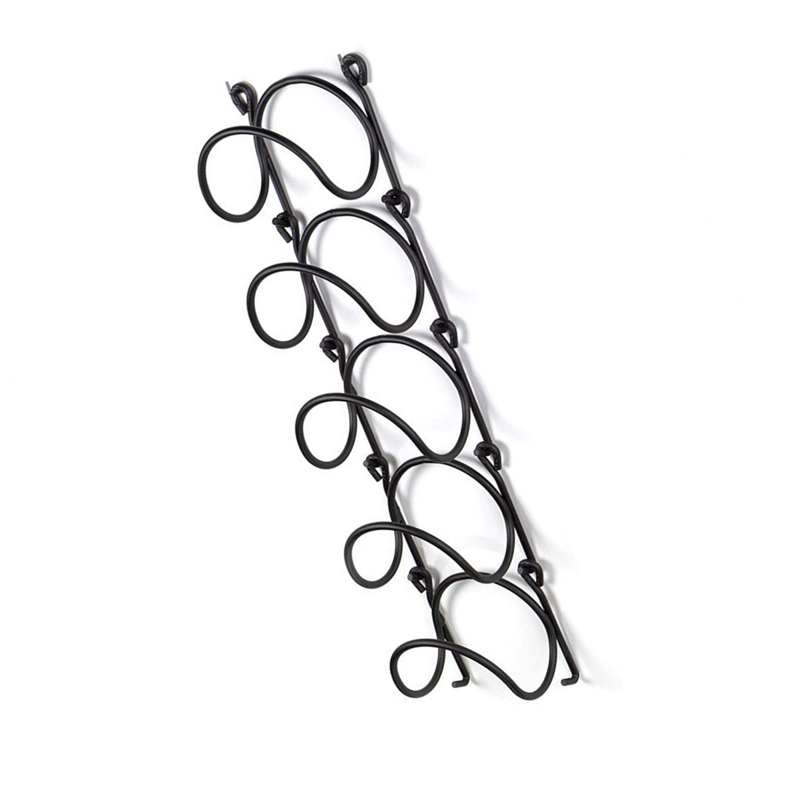 Wall Mounted Wine Rack Multipurpose Wrought Iron Towel Holder view 4