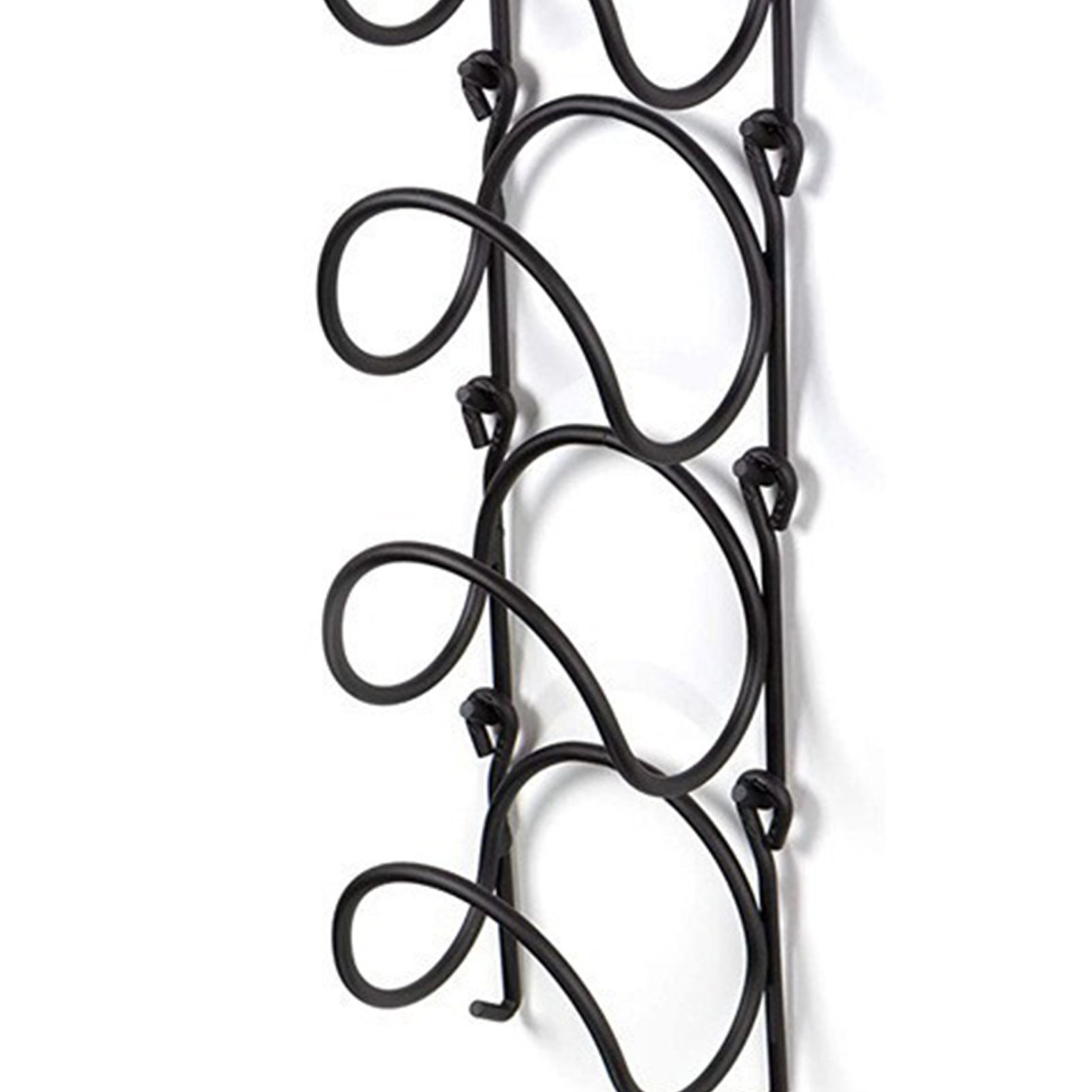 Wall Mounted Wine Rack Multipurpose Wrought Iron Towel Holder view 5