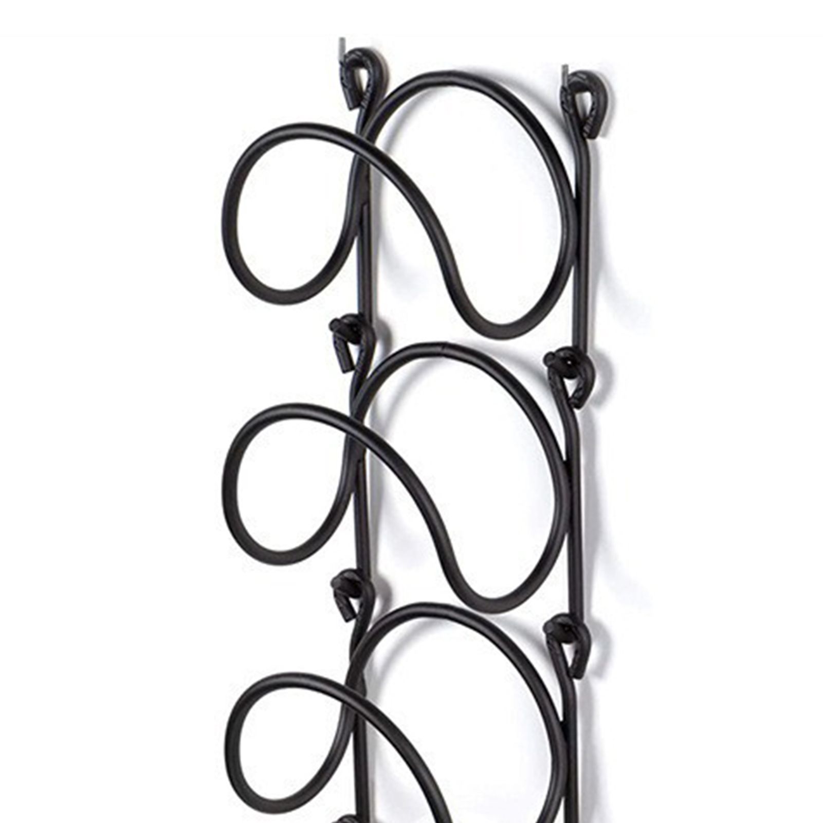 Wall Mounted Wine Rack Multipurpose Wrought Iron Towel Holder view 7