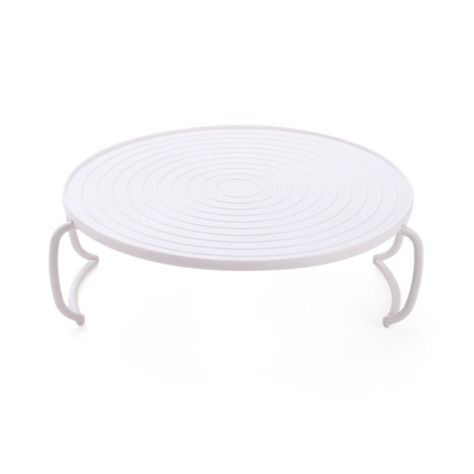 Microwave Plate Tray Multifunctional White Round Food Steaming Rack with view 3