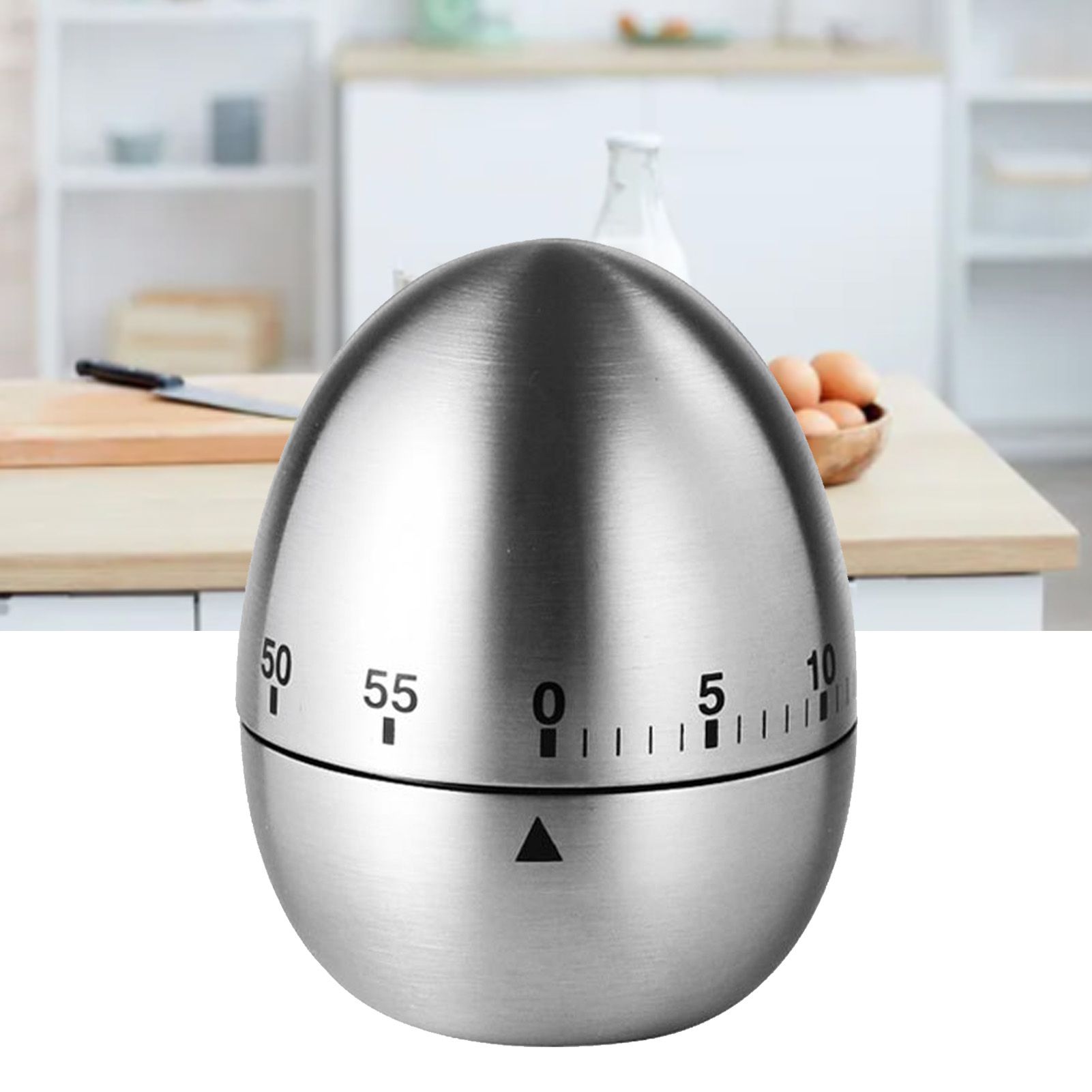 Mechanical Timer Cute Shape Portable Stainless Steel Cooking Reminder 60 view 9