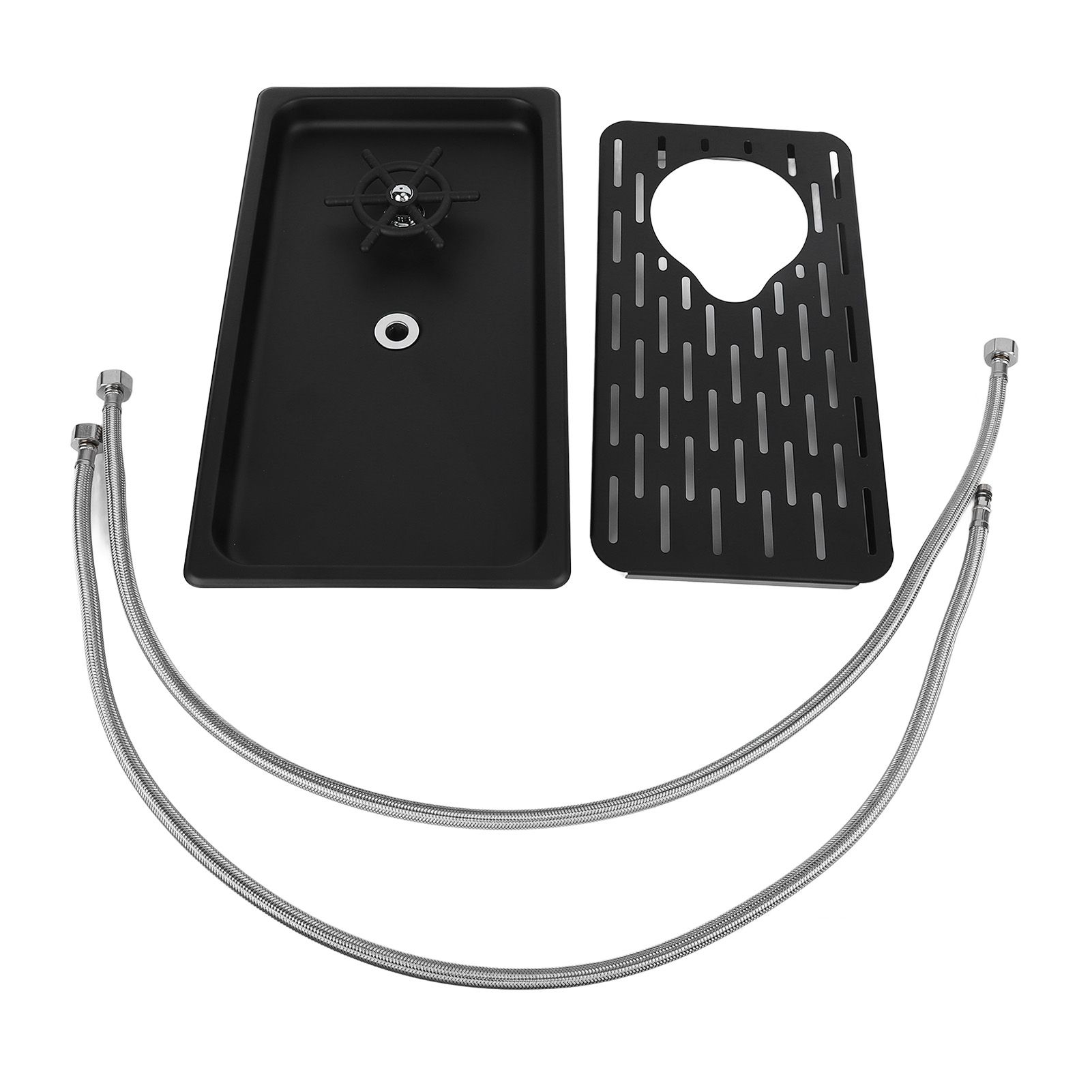 Pitcher Rinser Drain Drip Tray Stainless Steel Bar Glass Rinser for Sink Cup view 3