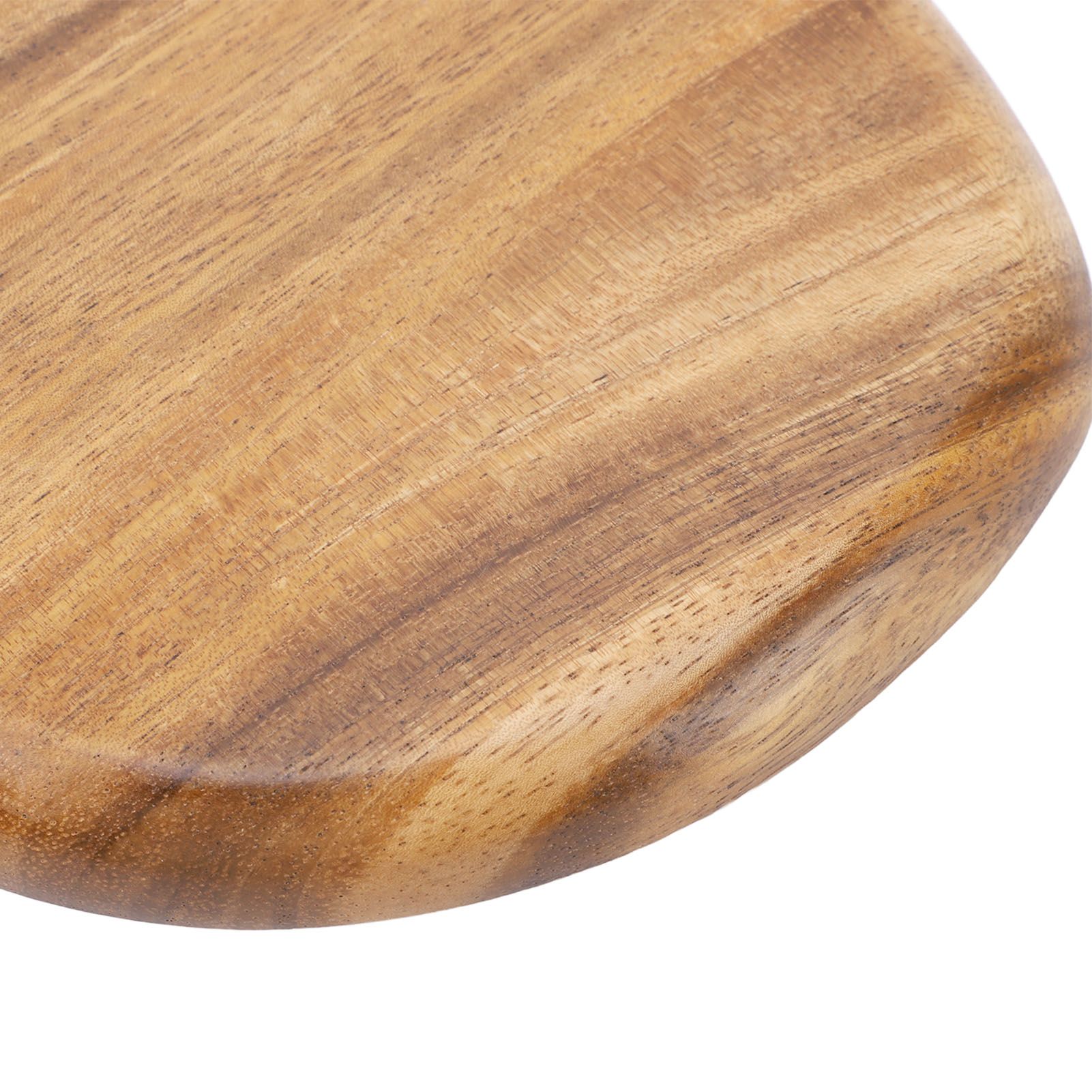 Dinner Plate Walnut Wood Japanese Style Unique Reusable Serving Food Plate for view 7