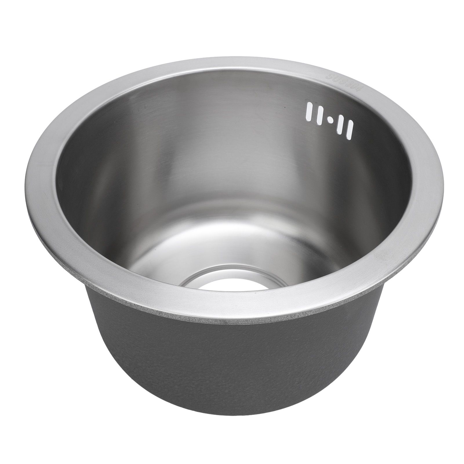 Kitchen Sink Undermount 304 Stainless Steel Single Bowl Mini Round Sink with view 12