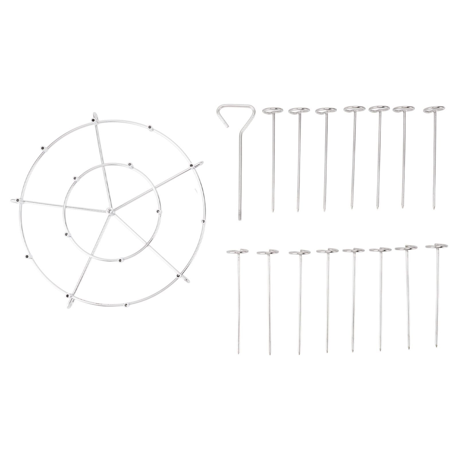 Fryer Skewer Stand Multipurpose Vertical Type Space Saving 304 Stainless Steel view 3