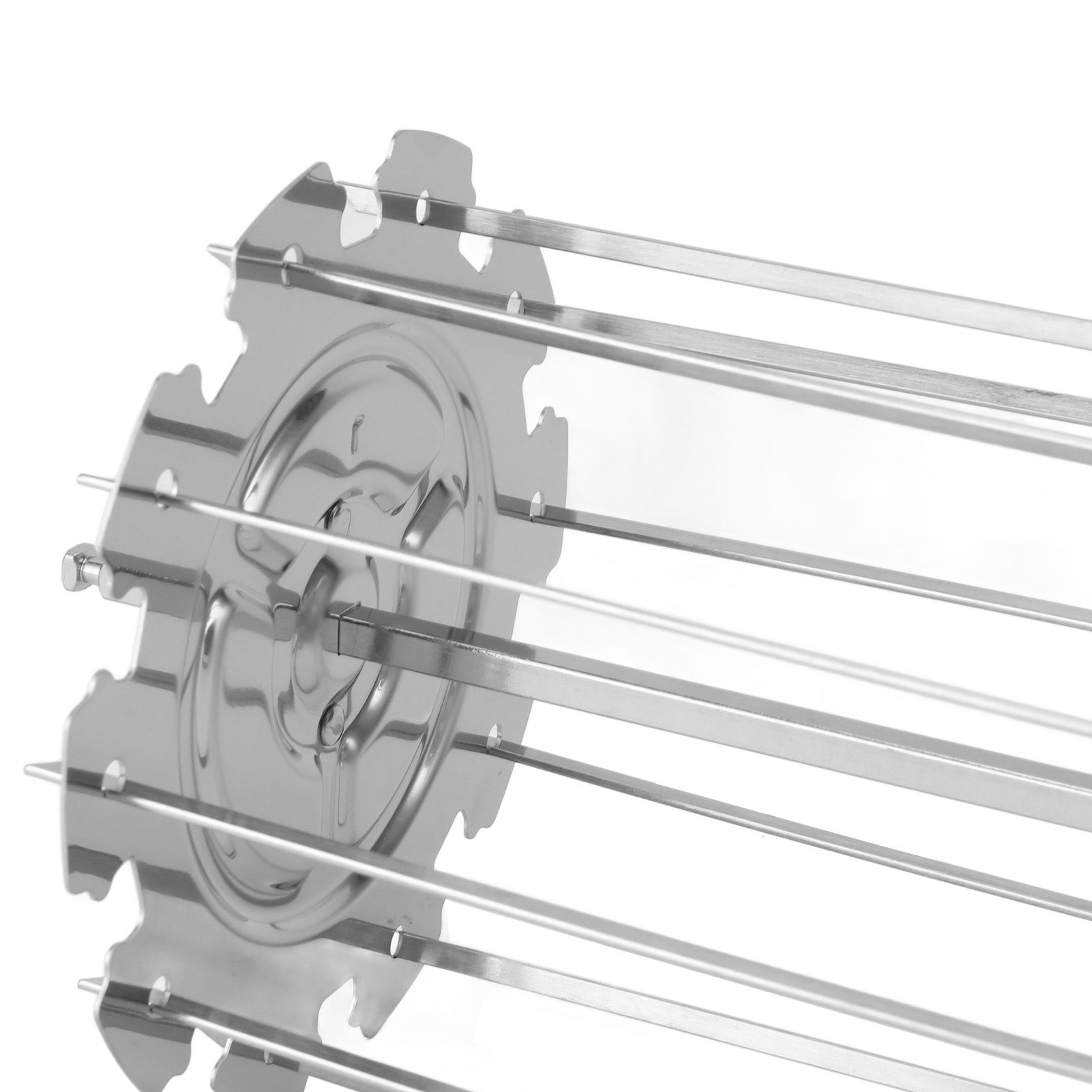 Rotisserie Skewer Set Stainless Steel Rotisserie Kabob Rods Grill for Chicken view 2