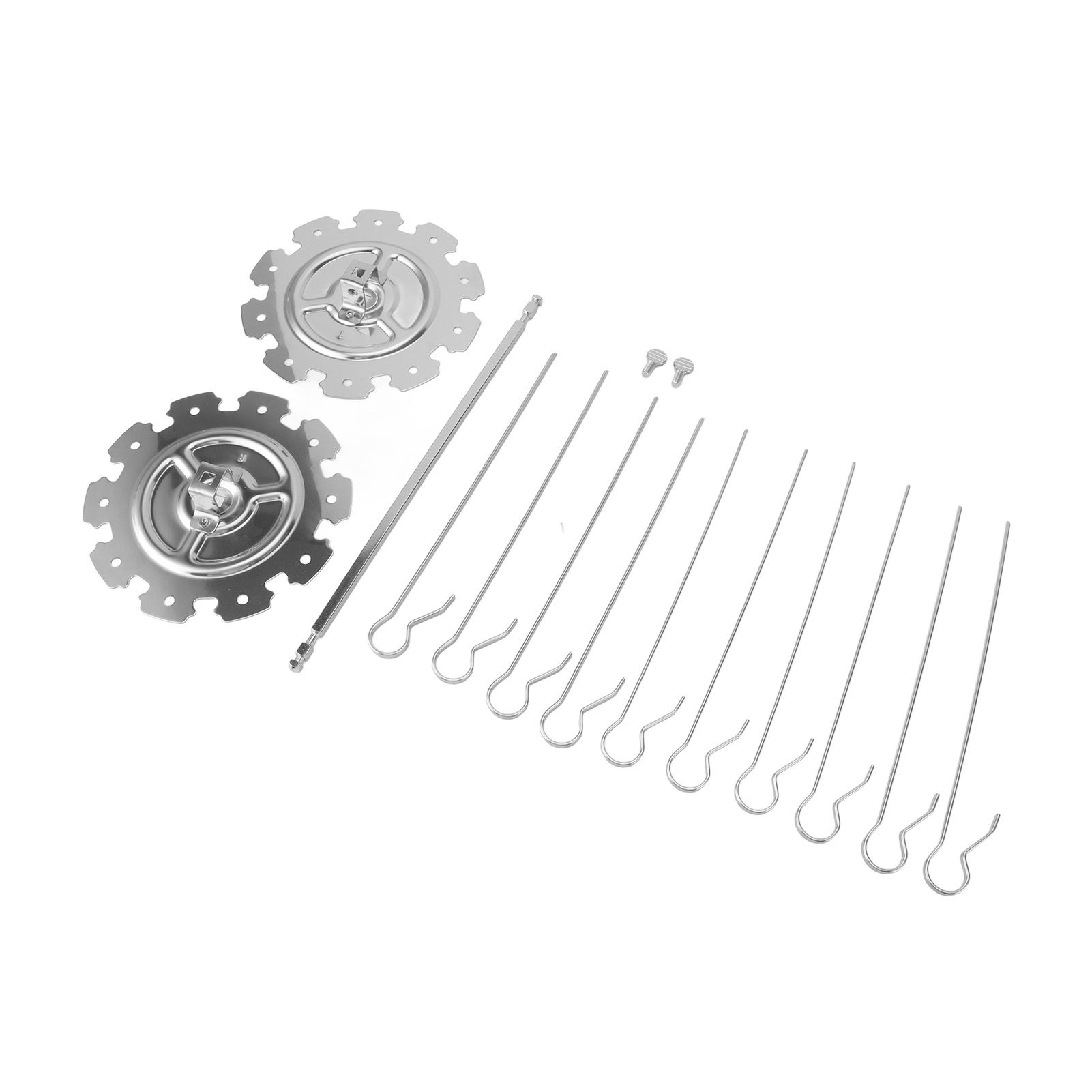 Rotisserie Skewer Set Stainless Steel Rotisserie Kabob Rods Grill for Chicken view 3