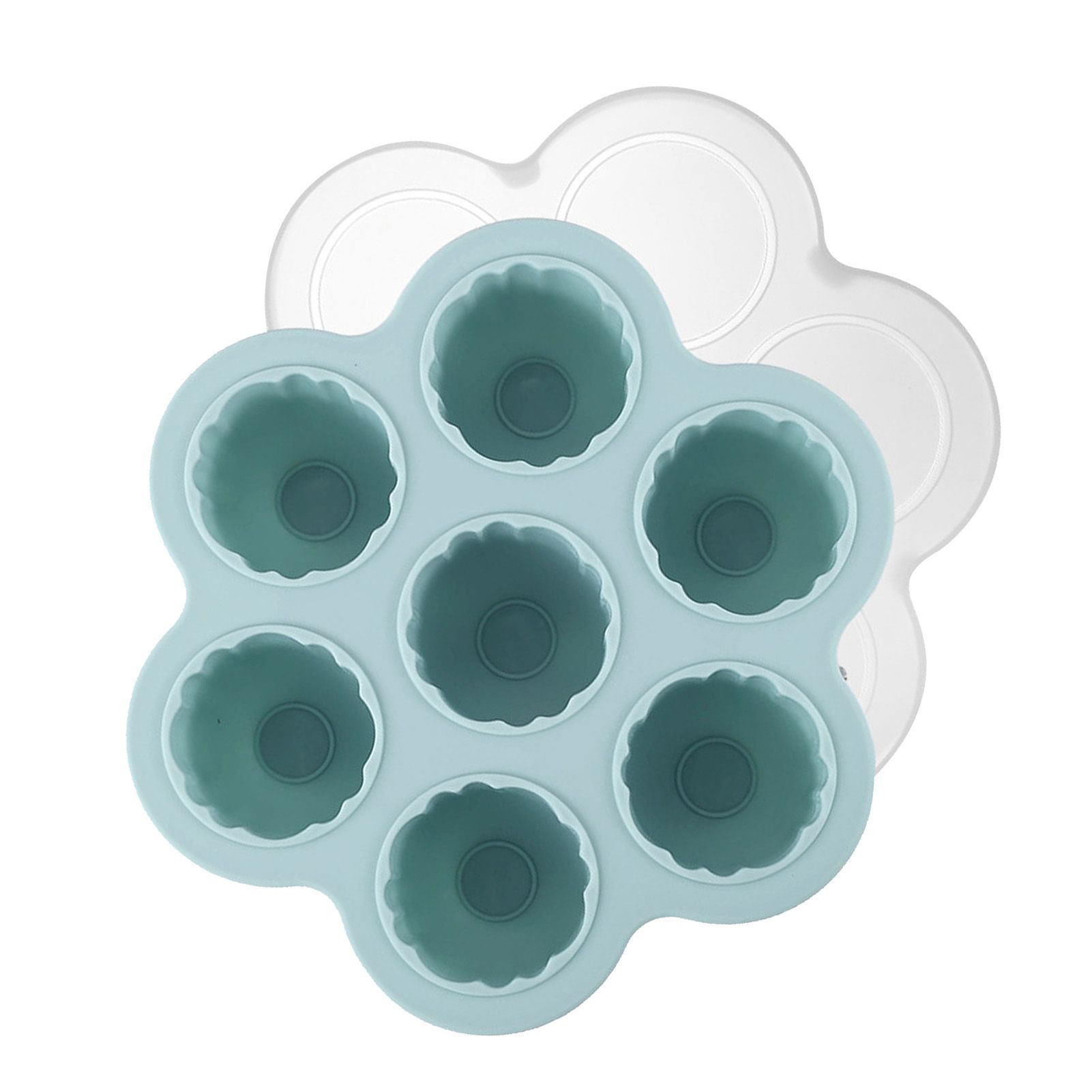 Jelly Mould Easy Release Food Grade Silicone 7 Holes Grapefruit Shaped Ice — image 1
