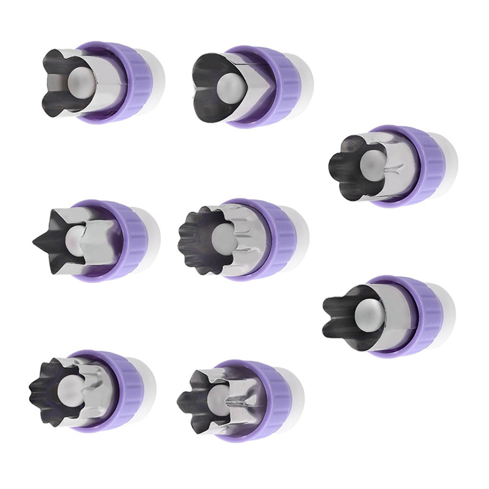8pcs Vegetable Cutter Shapes Set Professional Efficient DIY Cute Pattern view 7