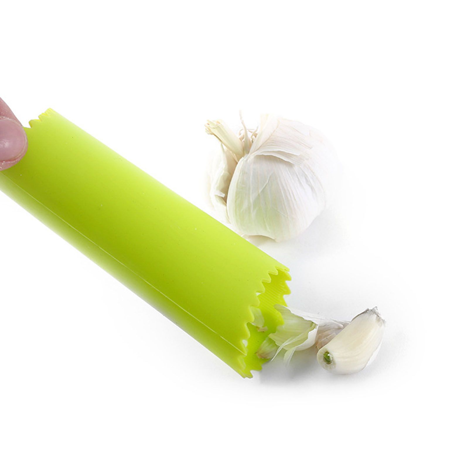 Garlic Peeler Silicone Compact Portable Manual Garlic Peeler Roller Green view 8