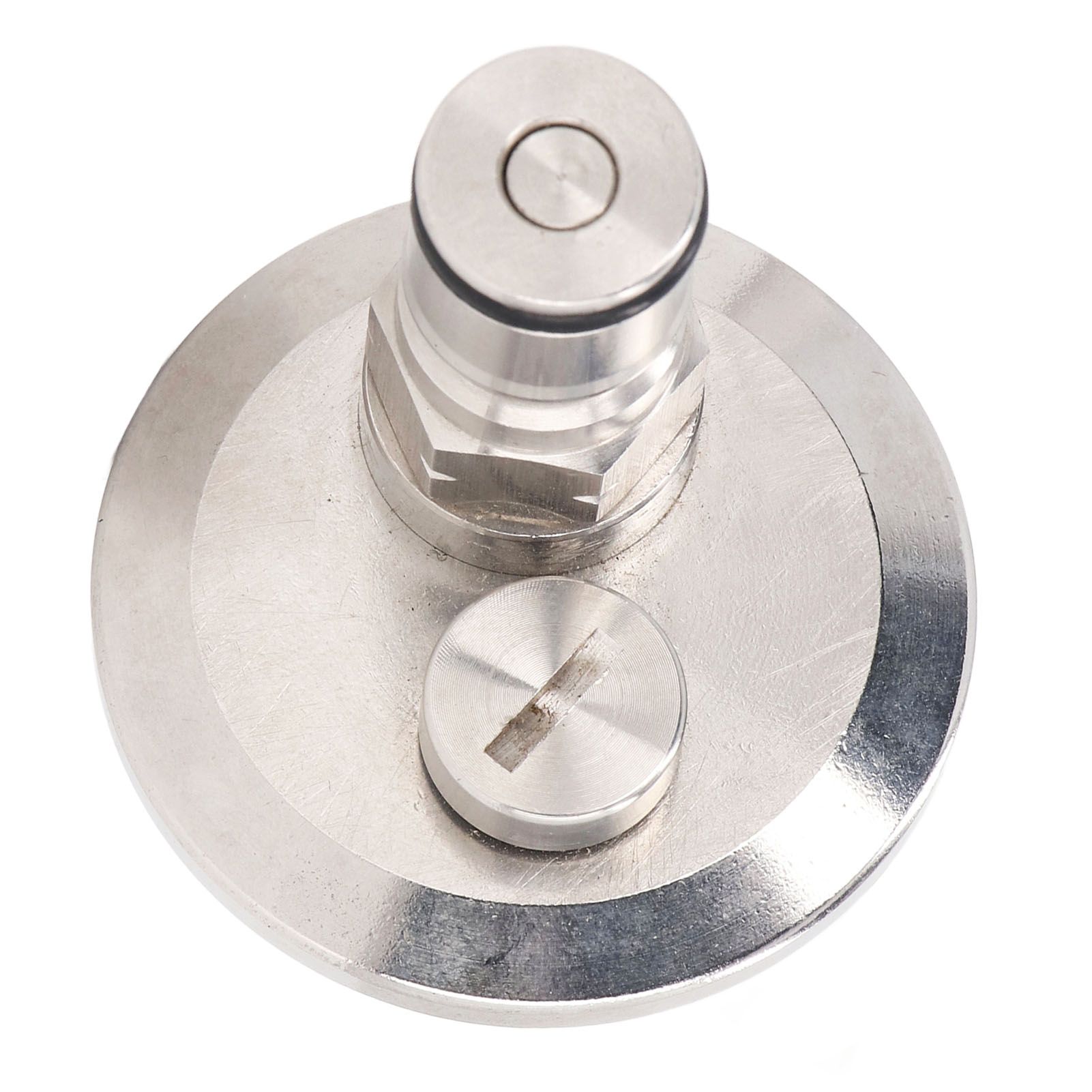 1.5in Tri Clamp to Ball Lock Post Adapter with Pressure Relief Valve Quick — image 1
