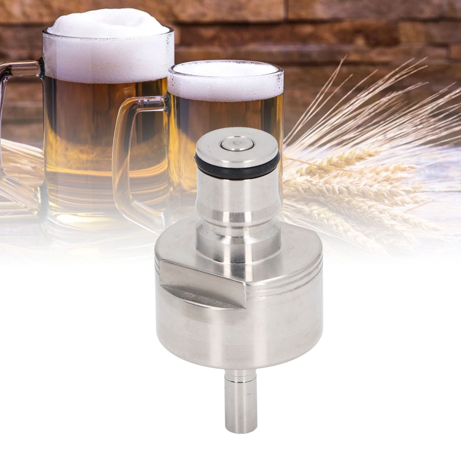 Carbonation Cap Stainless Steel Beer Brewing Keg Carbonation Adapter Cap for view 12