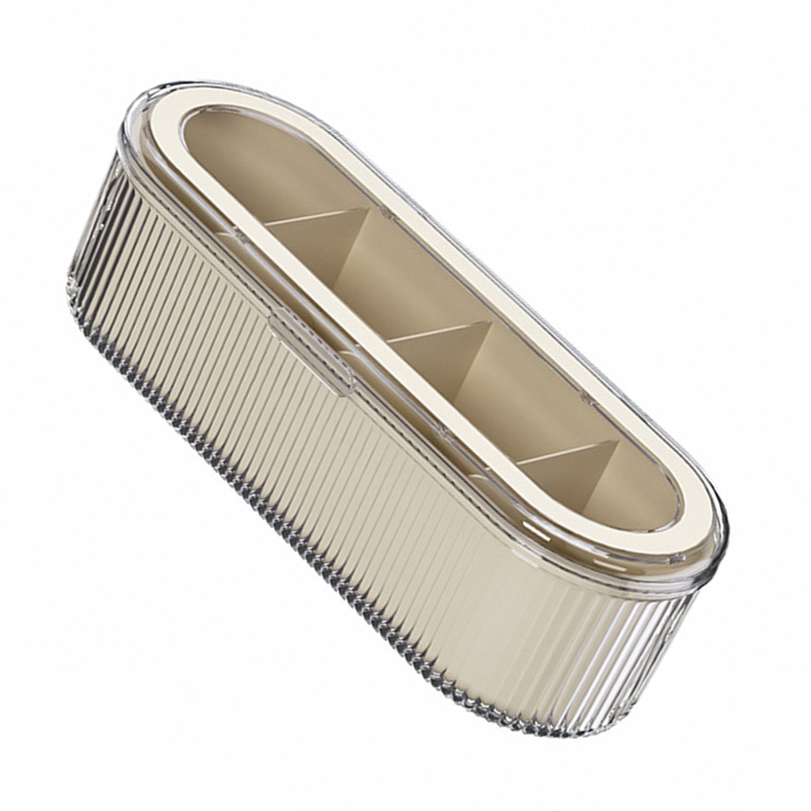 4 Grids Kitchen Seasoning Box with Lid Household Spice Box Sealed Sugar Salt — image 1