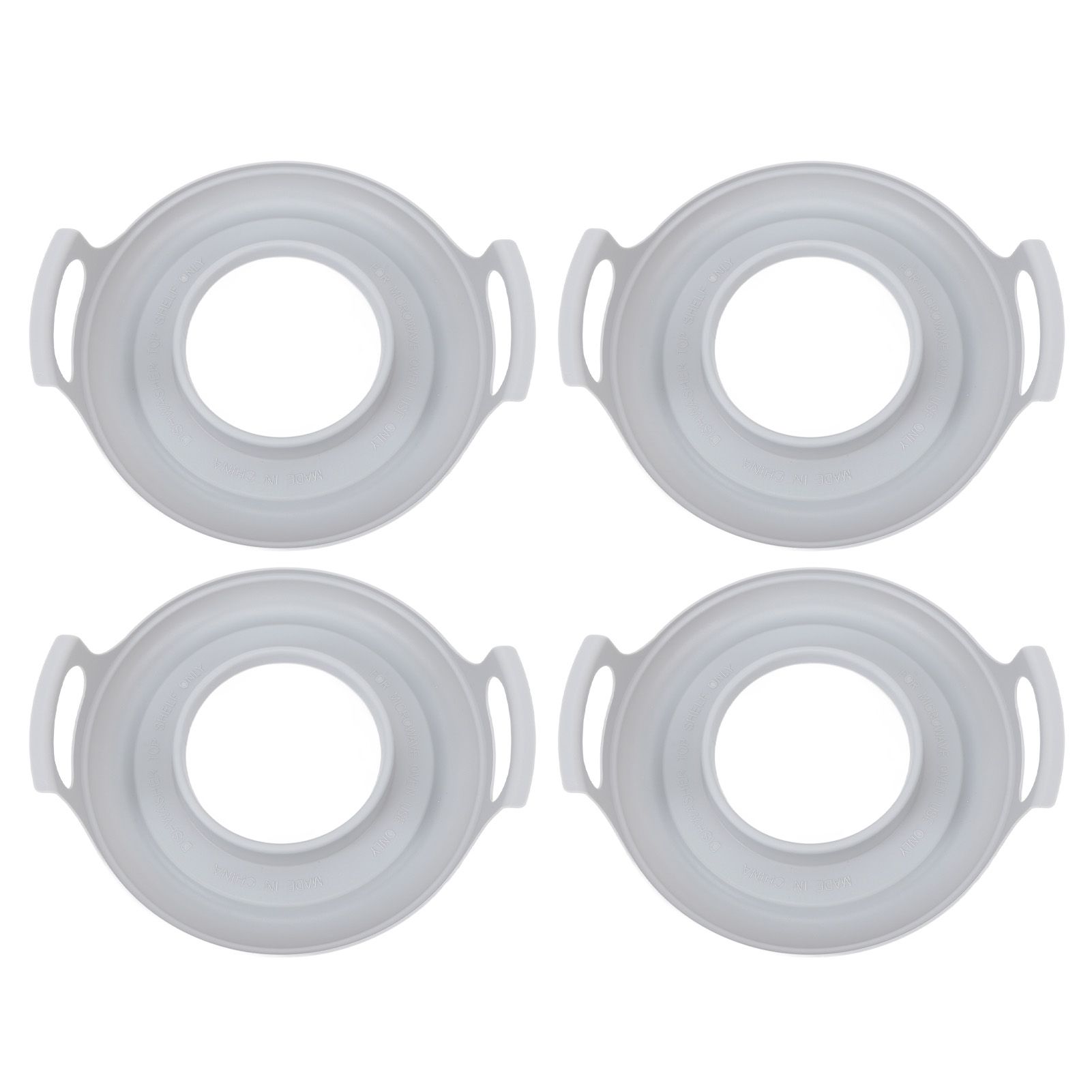 Microwave Cool Plate Spill Proof Microwave Bowl Carrying Tray with Handles for view 3