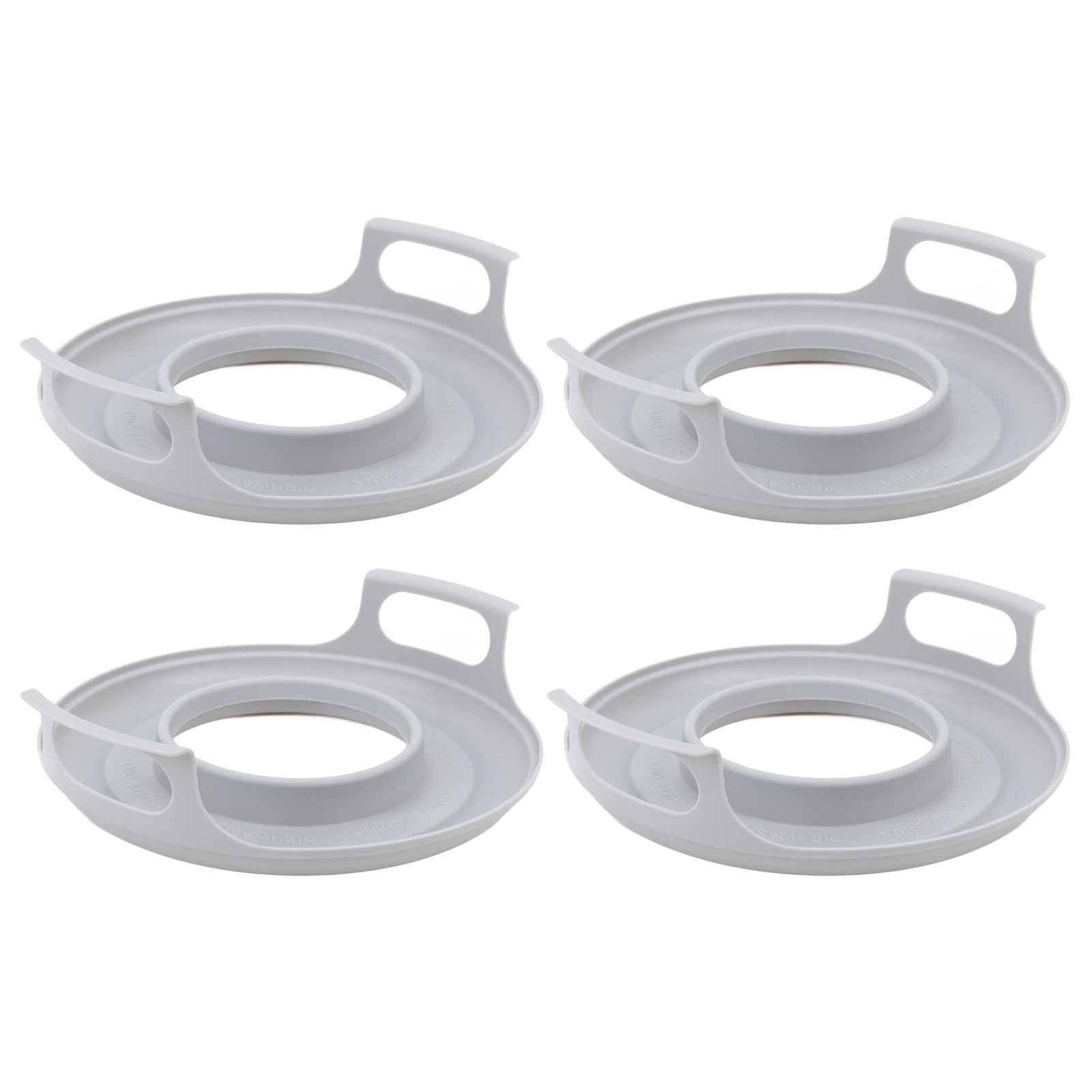 Microwave Cool Plate Spill Proof Microwave Bowl Carrying Tray with Handles for view 4