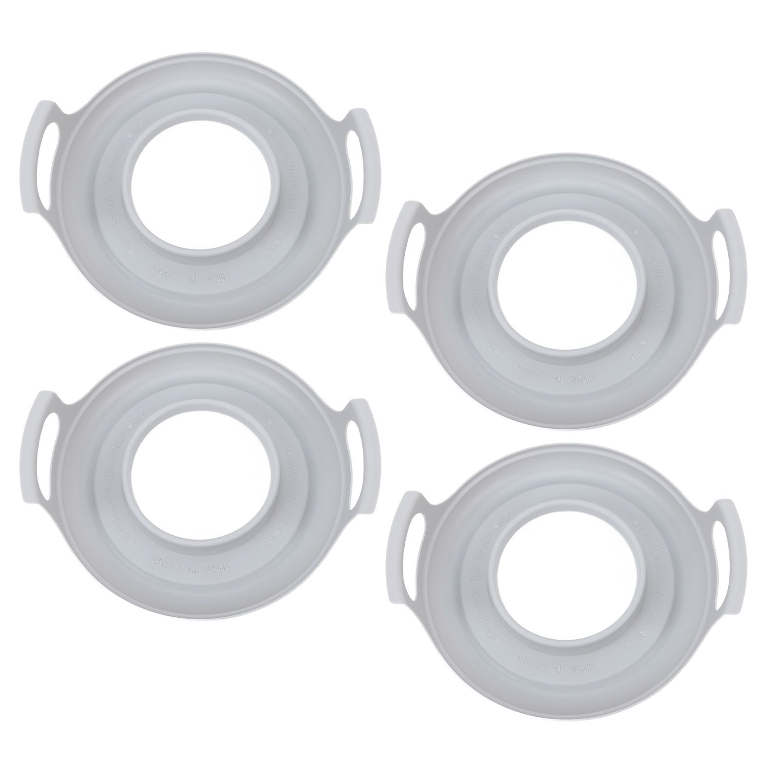 Microwave Cool Plate Spill Proof Microwave Bowl Carrying Tray with Handles for view 10