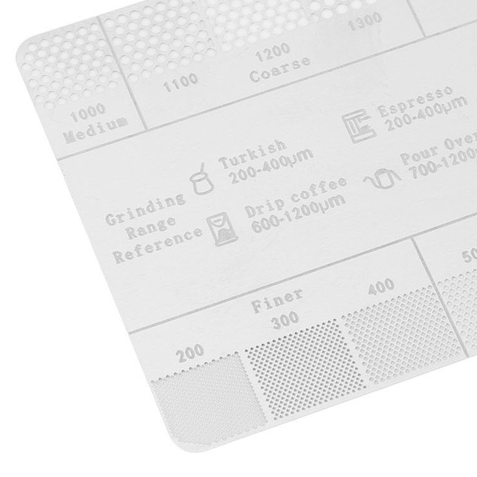 Coffee Ground Measuring Ruler Ground Coarseness Reference Stainless Steel view 2
