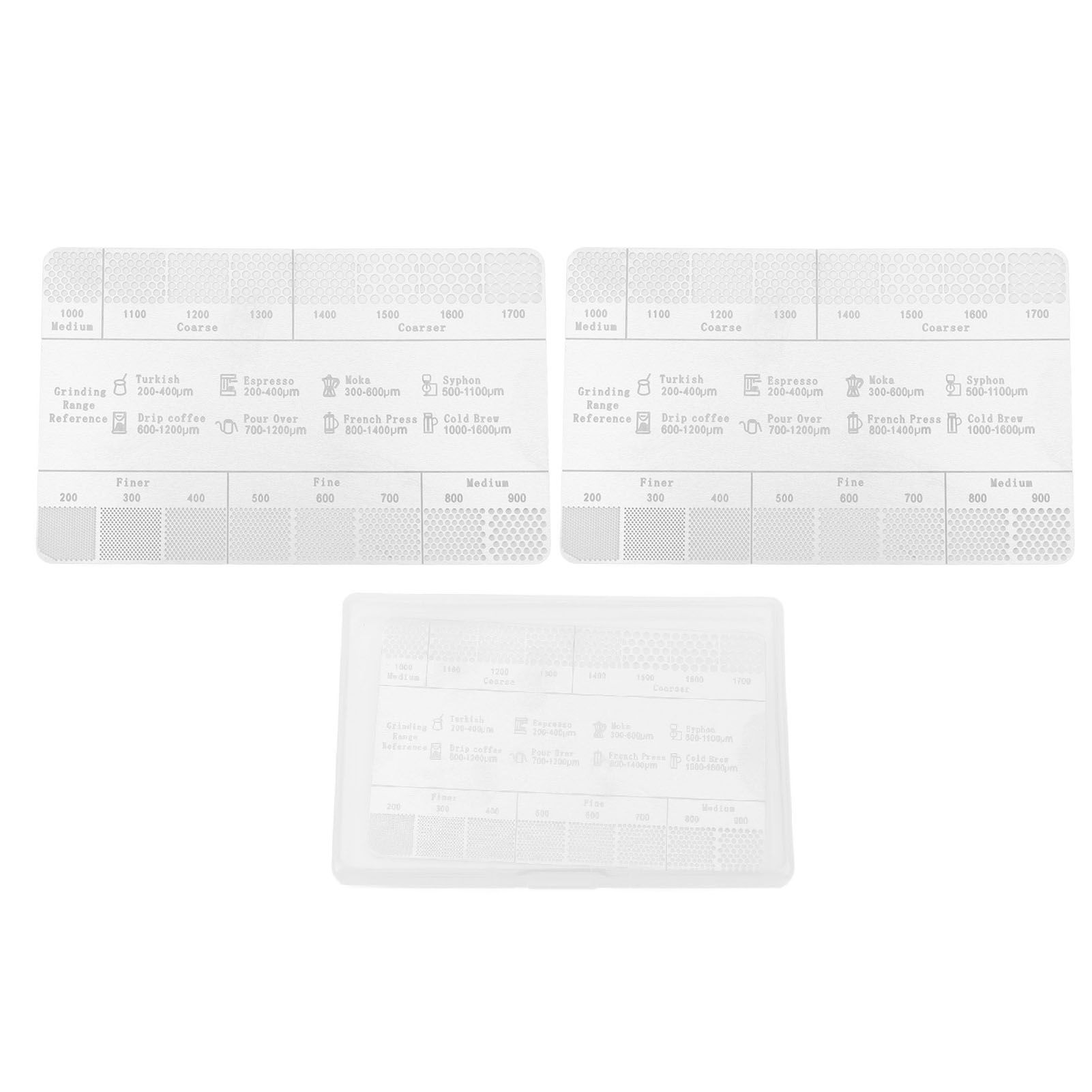Coffee Ground Measuring Ruler Ground Coarseness Reference Stainless Steel view 3