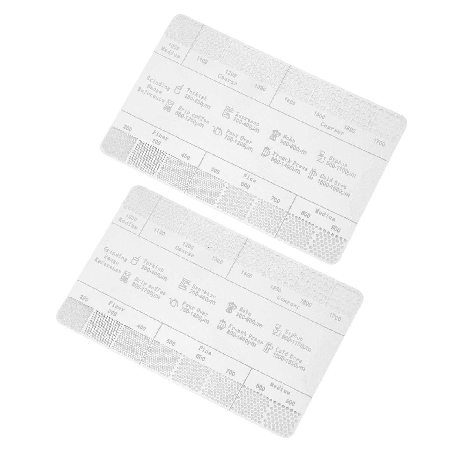 Coffee Ground Measuring Ruler Ground Coarseness Reference Stainless Steel view 4