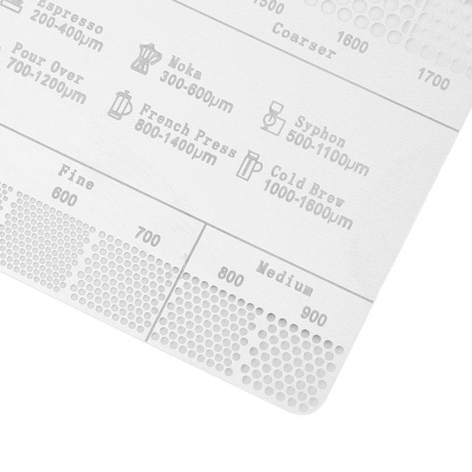 Coffee Ground Measuring Ruler Ground Coarseness Reference Stainless Steel view 5