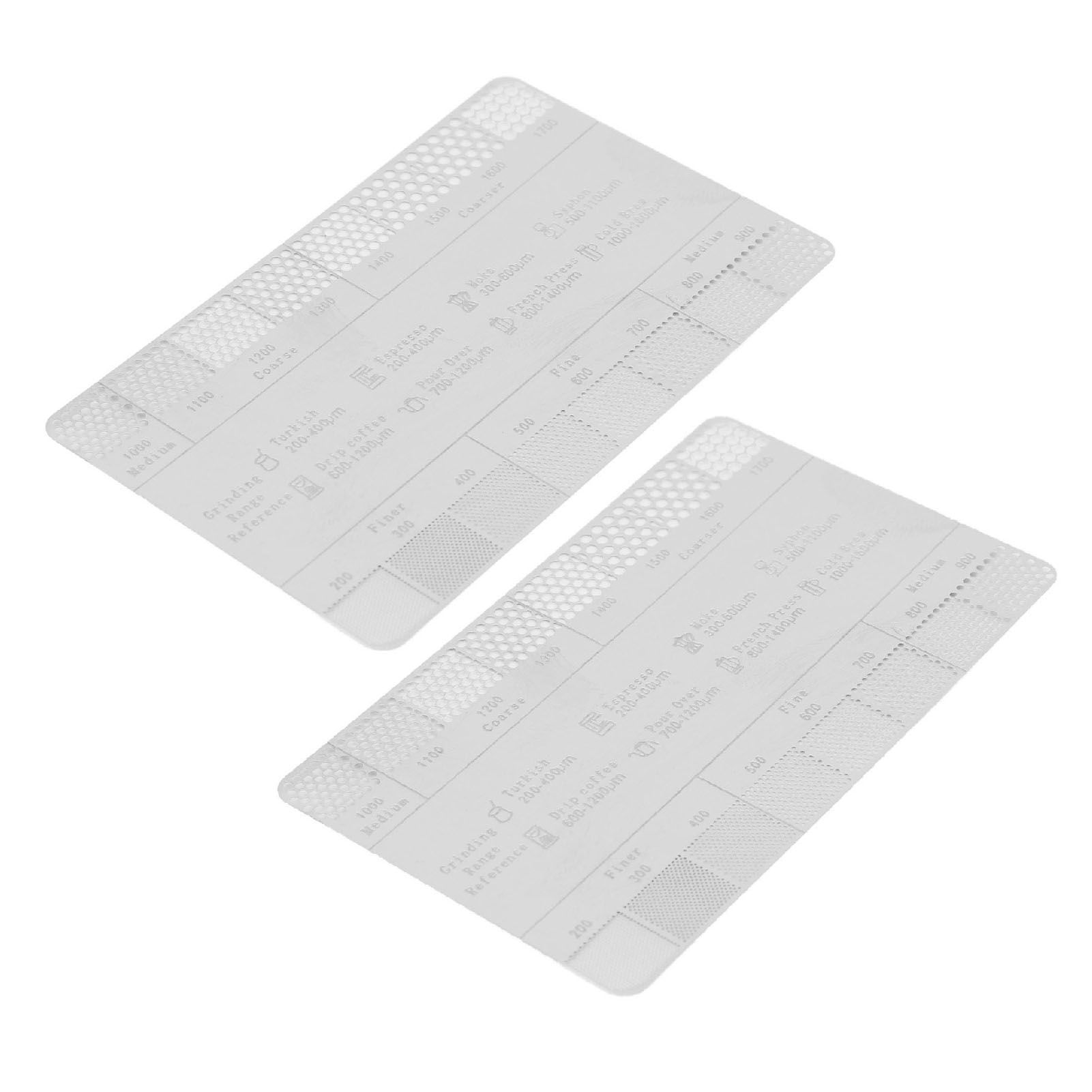 Coffee Ground Measuring Ruler Ground Coarseness Reference Stainless Steel view 6