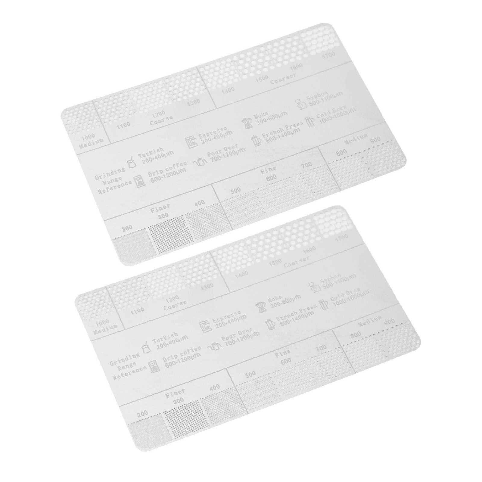 Coffee Ground Measuring Ruler Ground Coarseness Reference Stainless Steel view 7