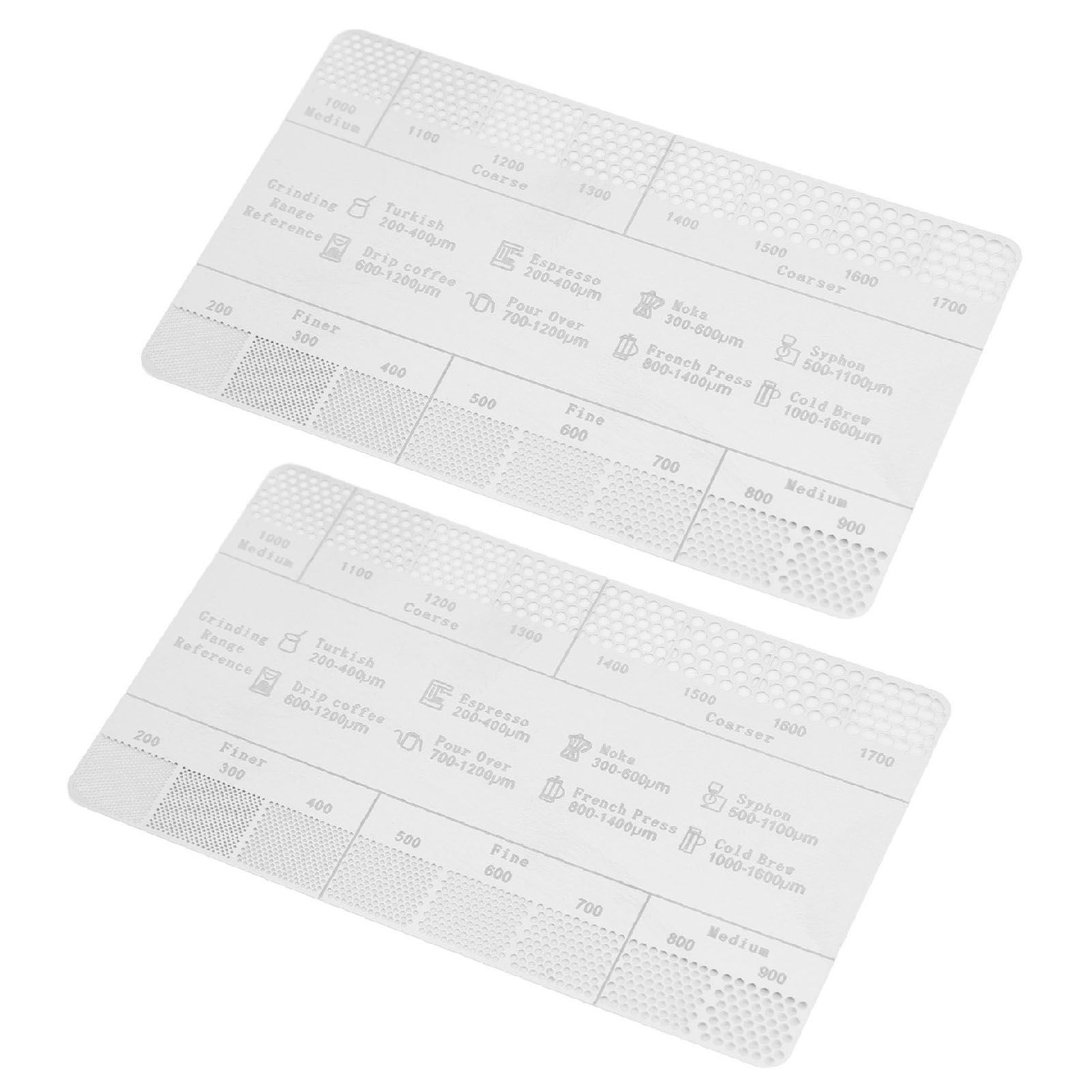 Coffee Ground Measuring Ruler Ground Coarseness Reference Stainless Steel view 8