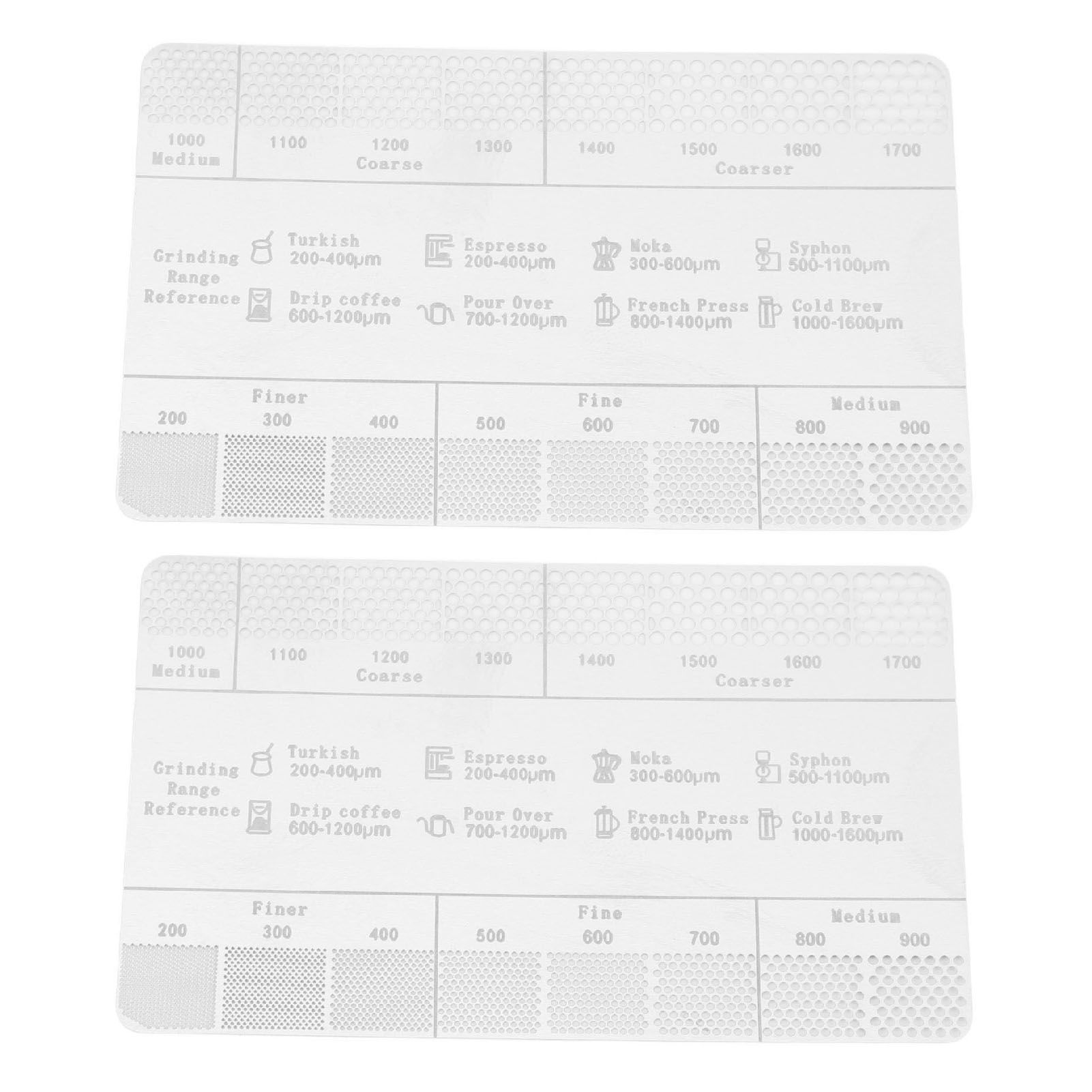 Coffee Ground Measuring Ruler Ground Coarseness Reference Stainless Steel view 9