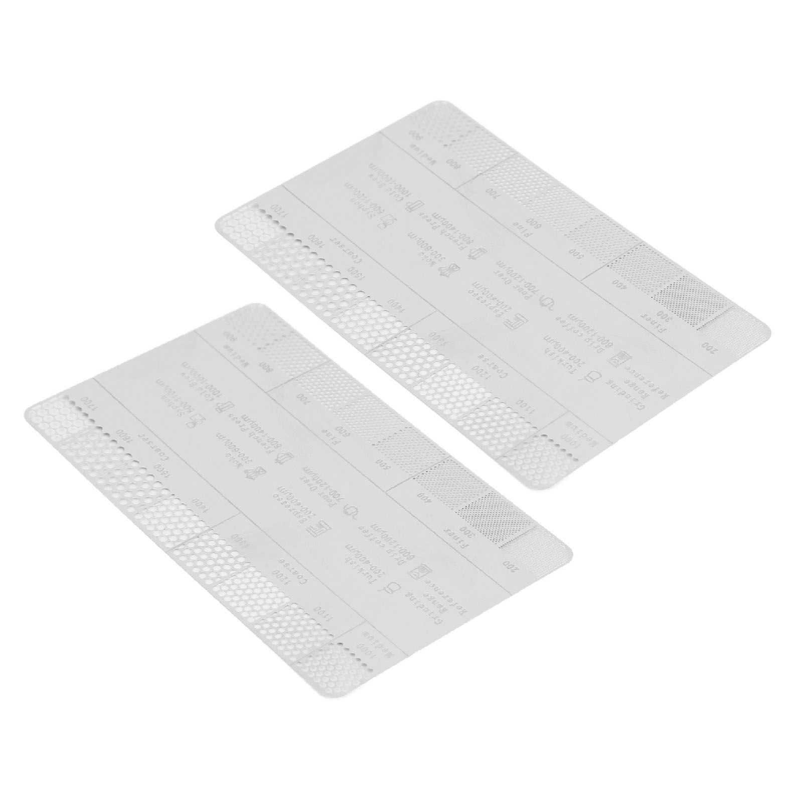 Coffee Ground Measuring Ruler Ground Coarseness Reference Stainless Steel view 11