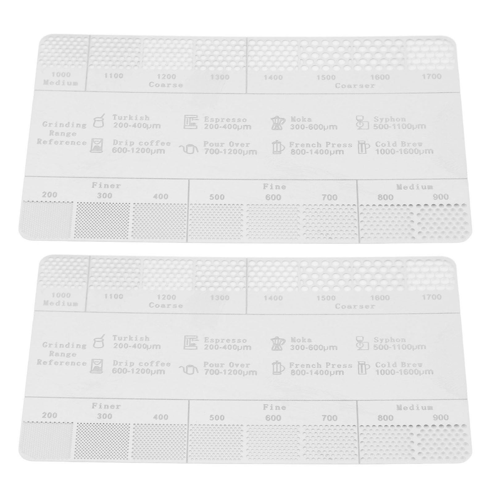 Coffee Ground Measuring Ruler Ground Coarseness Reference Stainless Steel view 12