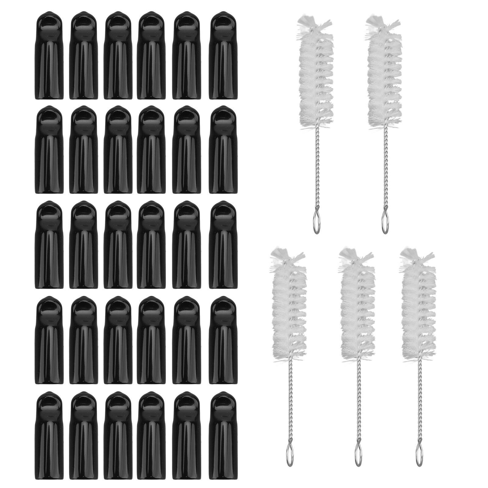 30PCS Beer Tap Cover Rubber Draft Faucet Keg Cap with 5 Cleaning Brushes for view 3