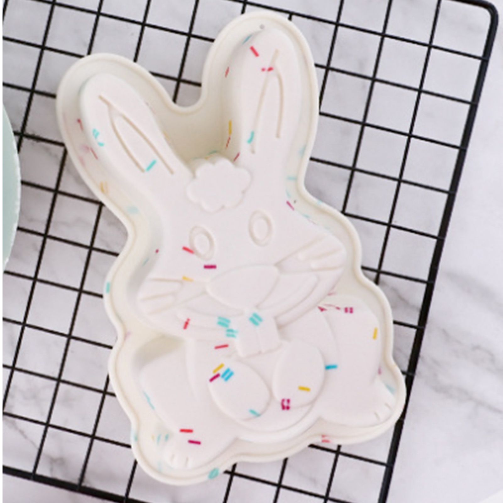 Easter Cake Pan Silicone Cake Maker Tray DIY Chocolate Tool for Easter Baking view 9