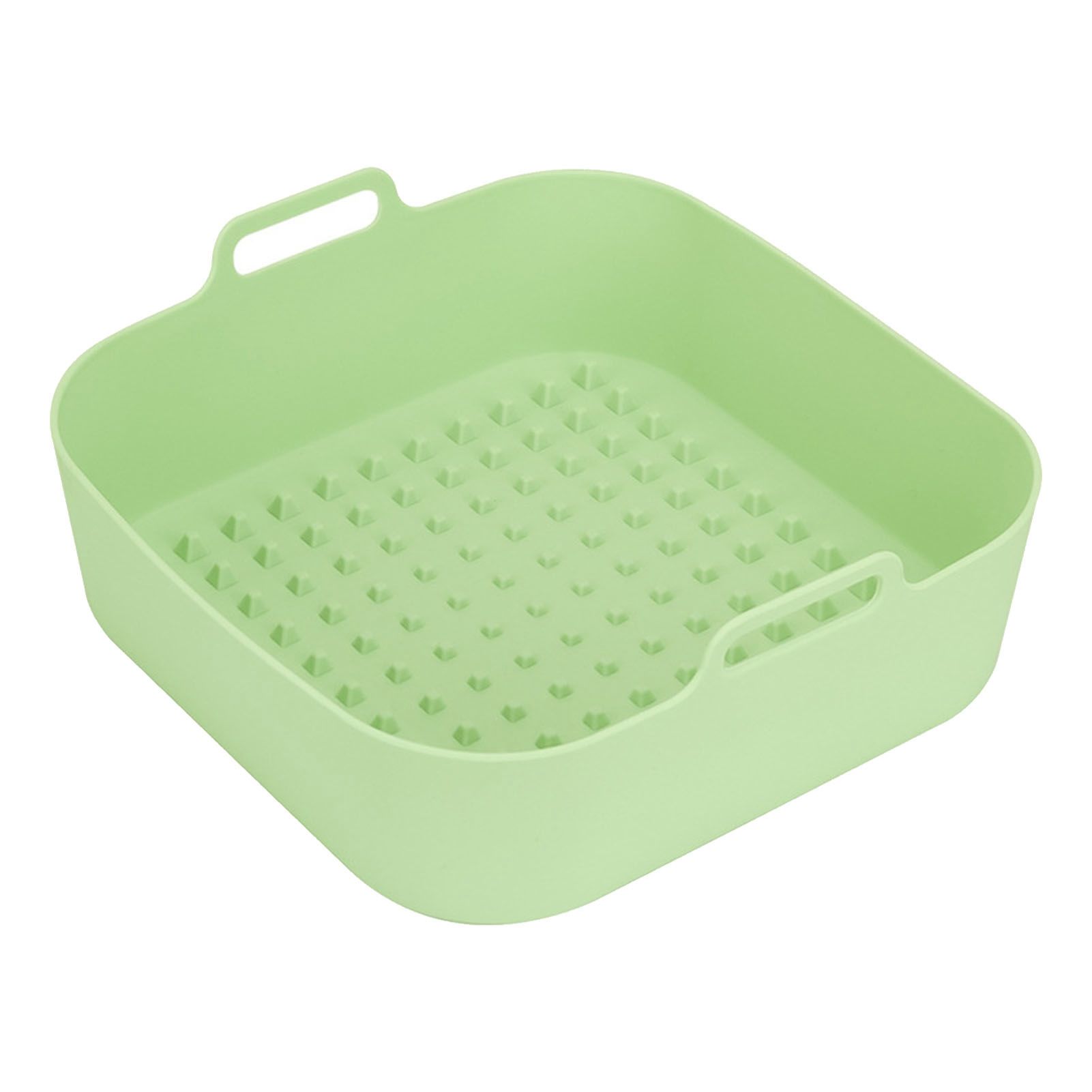 Reusable Fryer Silicone Liners 7.9in Square Fryer Silicone Basket Bowl with