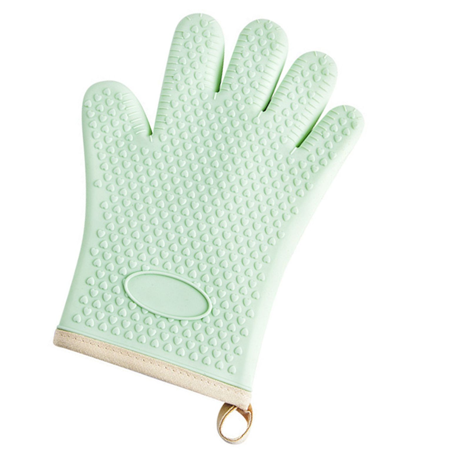Silicone Oven Microwave Gloves Anti Slip Heat Resistant BBQ Gloves with — image 1