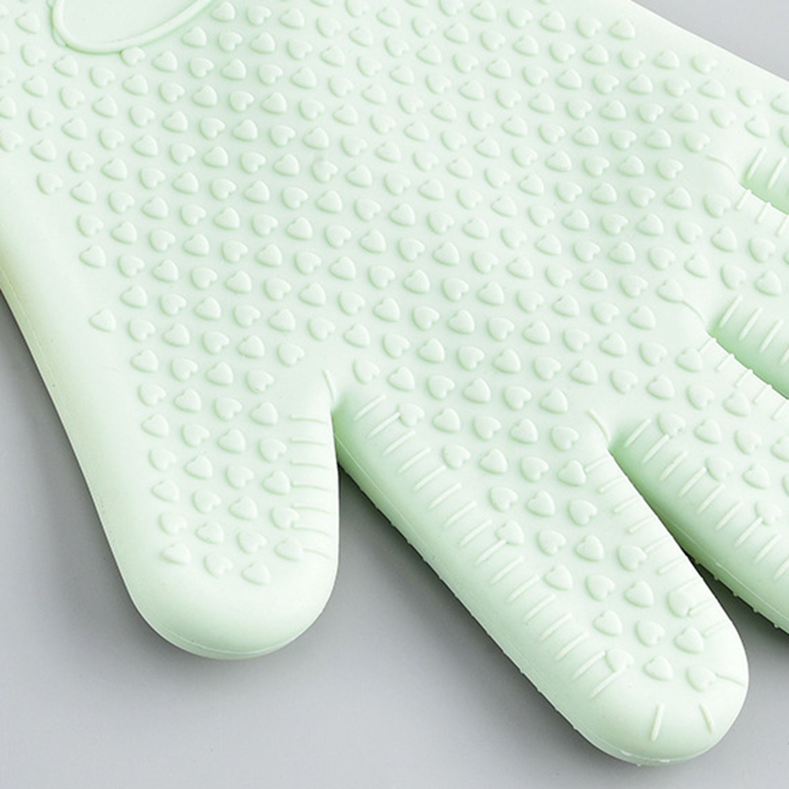 Silicone Oven Microwave Gloves Anti Slip Heat Resistant BBQ Gloves with view 2