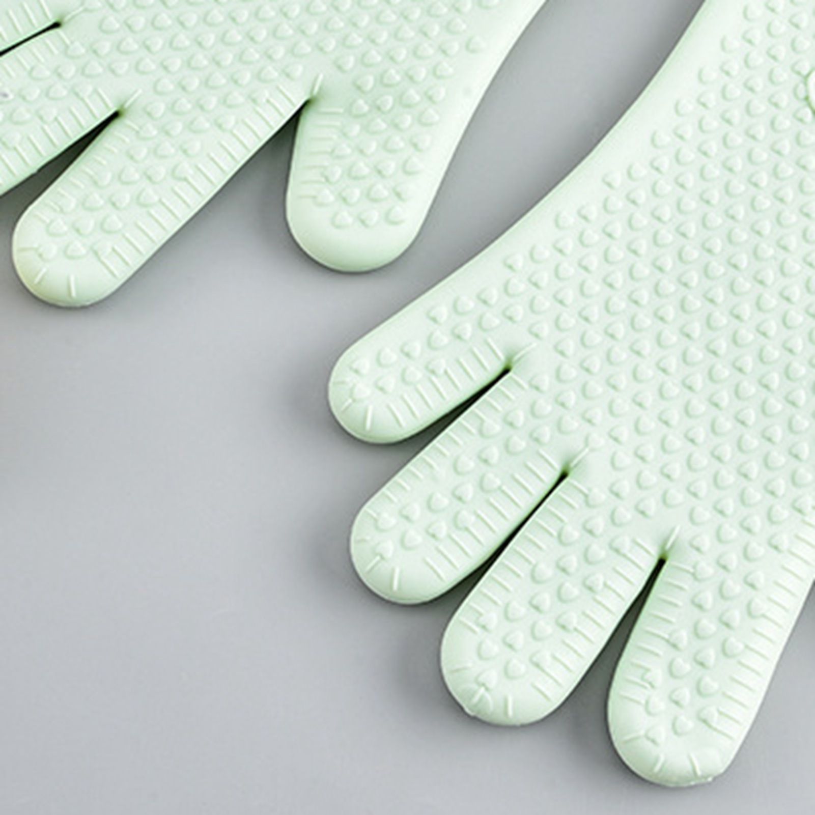Silicone Oven Microwave Gloves Anti Slip Heat Resistant BBQ Gloves with view 5