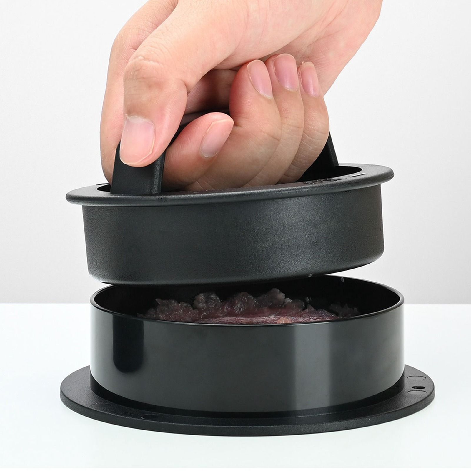 3 in 1 Hamburger Press Easy Release Non Stick Stuffed Burger Press Round view 5
