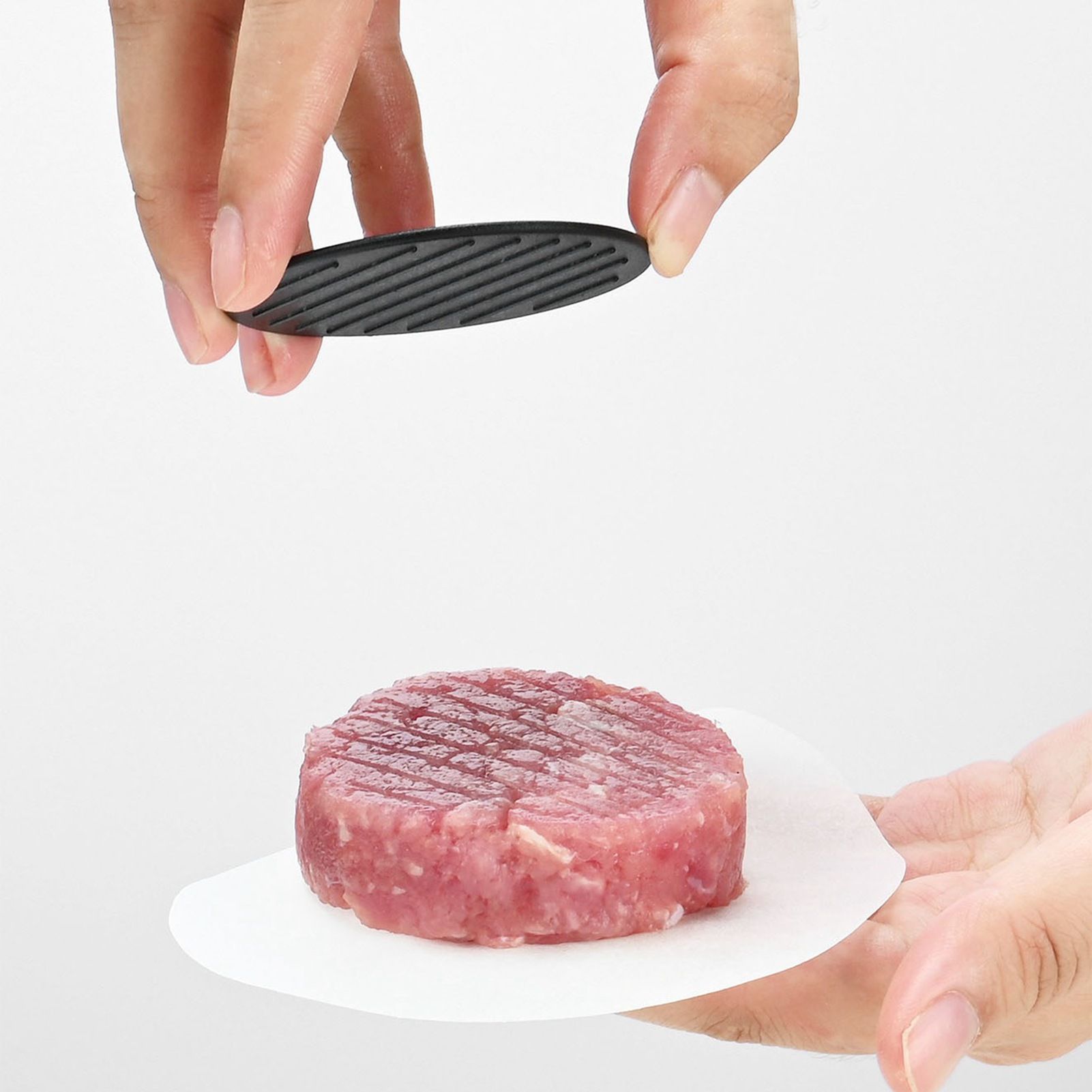 3 in 1 Hamburger Press Easy Release Non Stick Stuffed Burger Press Round view 7