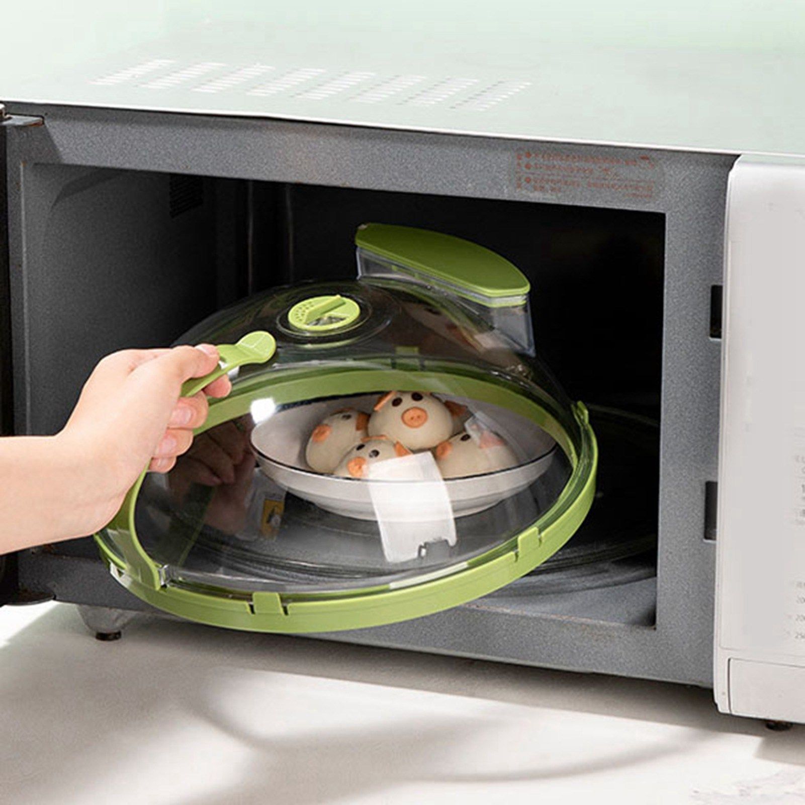 Microwave Splatter Cover Keep Freshness Avoid Tainting High Temperature view 9