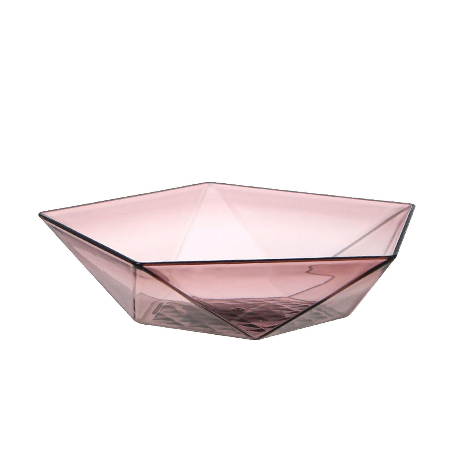 Fruit Bowl Large Capacity Geometric Unbreakable Plastic Snacks Salad Serving view 3