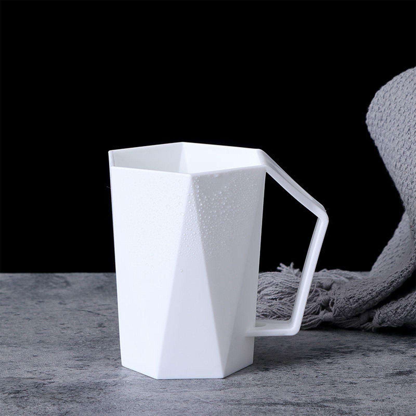 400ml Geometric Toothbrush Cup Portable Simple Plastic Couple Rhombus view 9